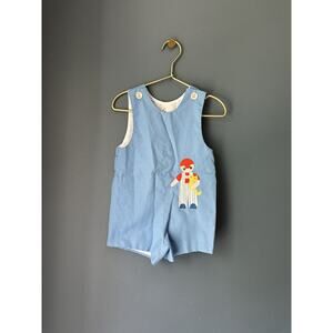 Vintage Jon Jon With Cat And Boy‎ Appliqué